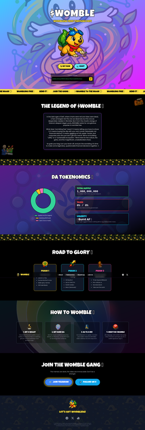 $WOMBLEMAN - Chaotic DeFi Wombling