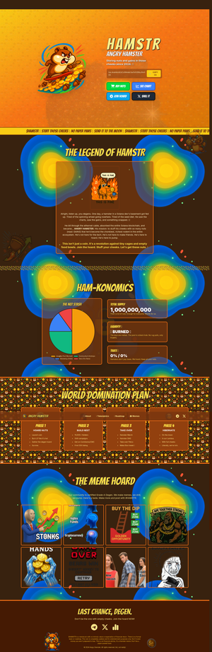 Angry Hamster Coin - Chonky Rodent Memecoin