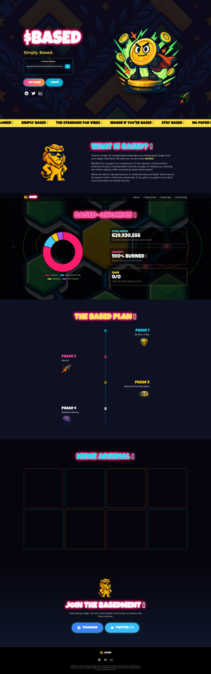 The $BASED Memecoin Template