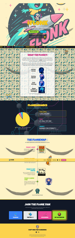Flonk Memecoin Template: Playful & Vibrant