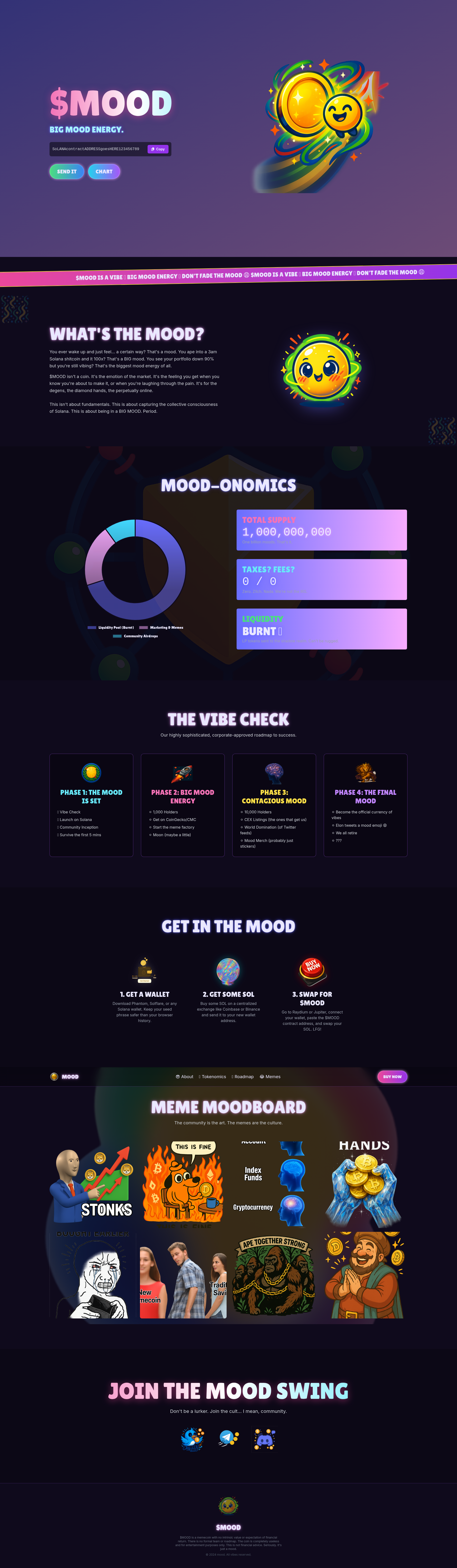 Mood Coin: Solana Vibe Template