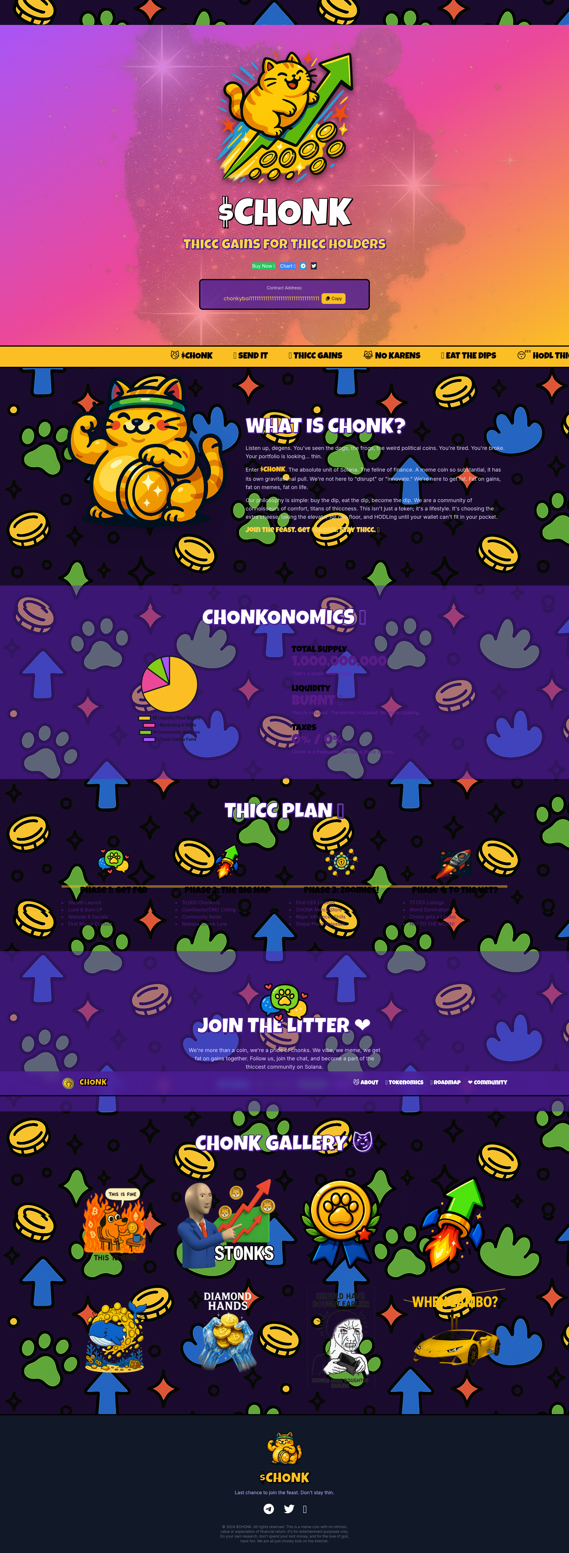 Chonk ($CHONK) - Thicc Gains for Thicc Holders