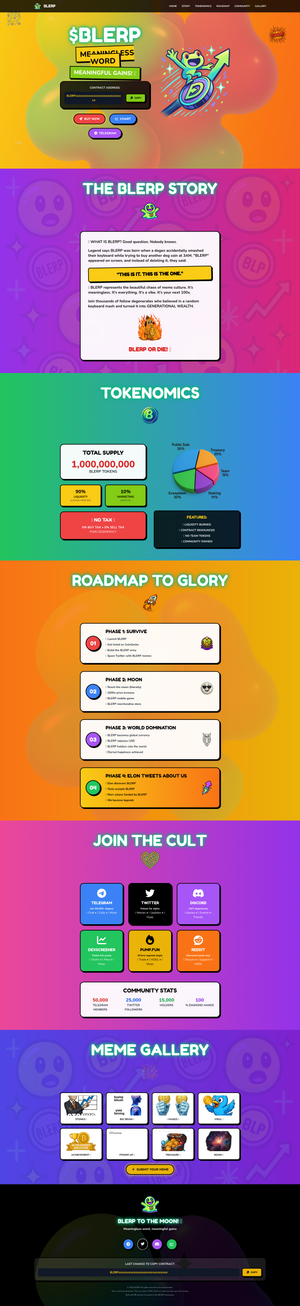 BLERP: Meaningless Word, Meaningful Gainzz