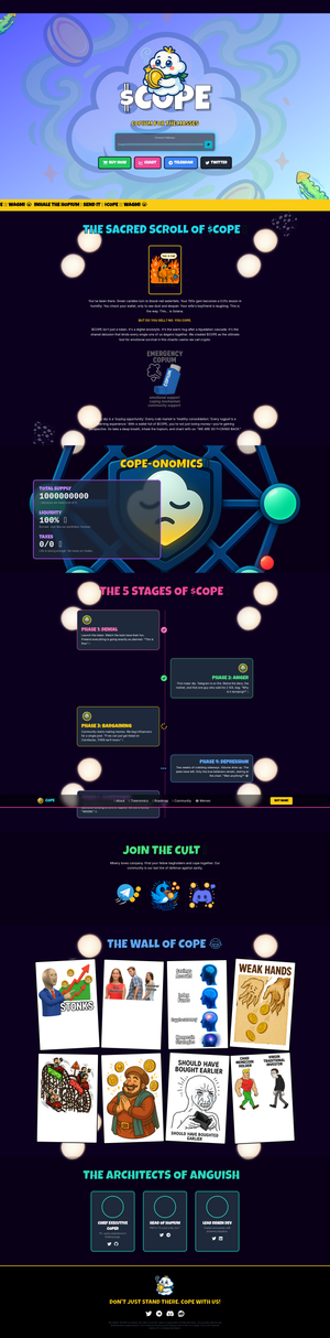 $COPE: Copium for the Masses - Meme Coin Template