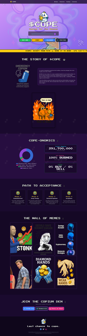 Cope ($COPE) - Solana Copium for the Masses