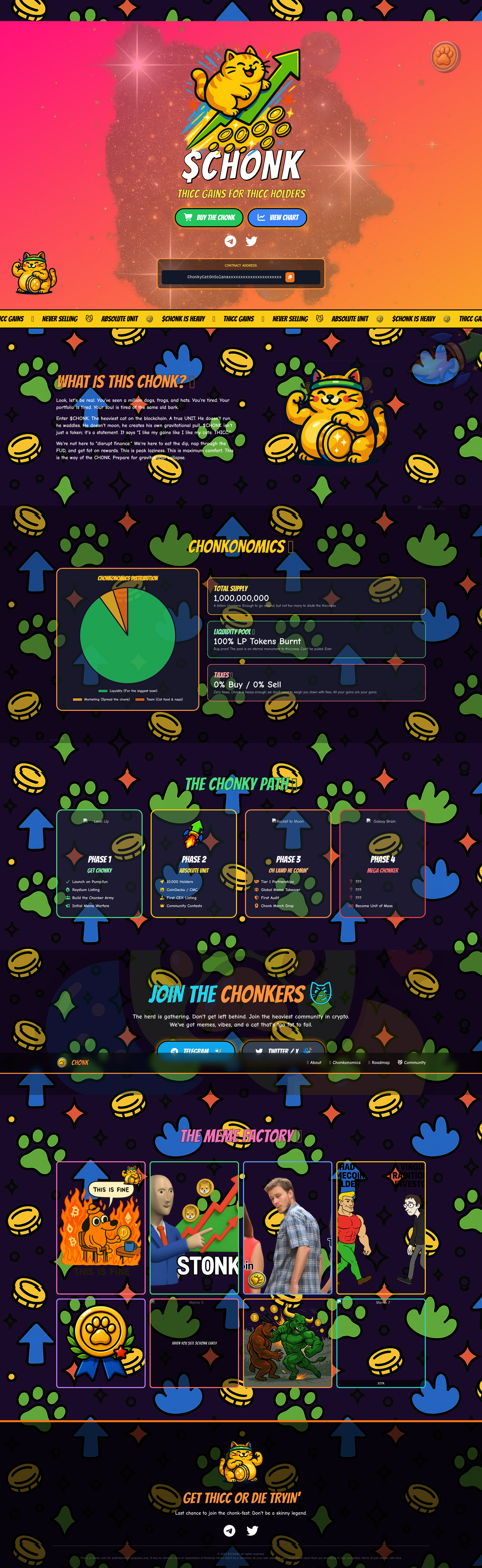 Chonk ($CHONK) - Thicc Gains Meme Coin Template