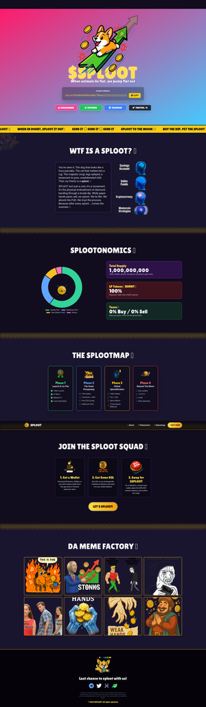 SPLOOT: The Ultimate Chill Memecoin Template